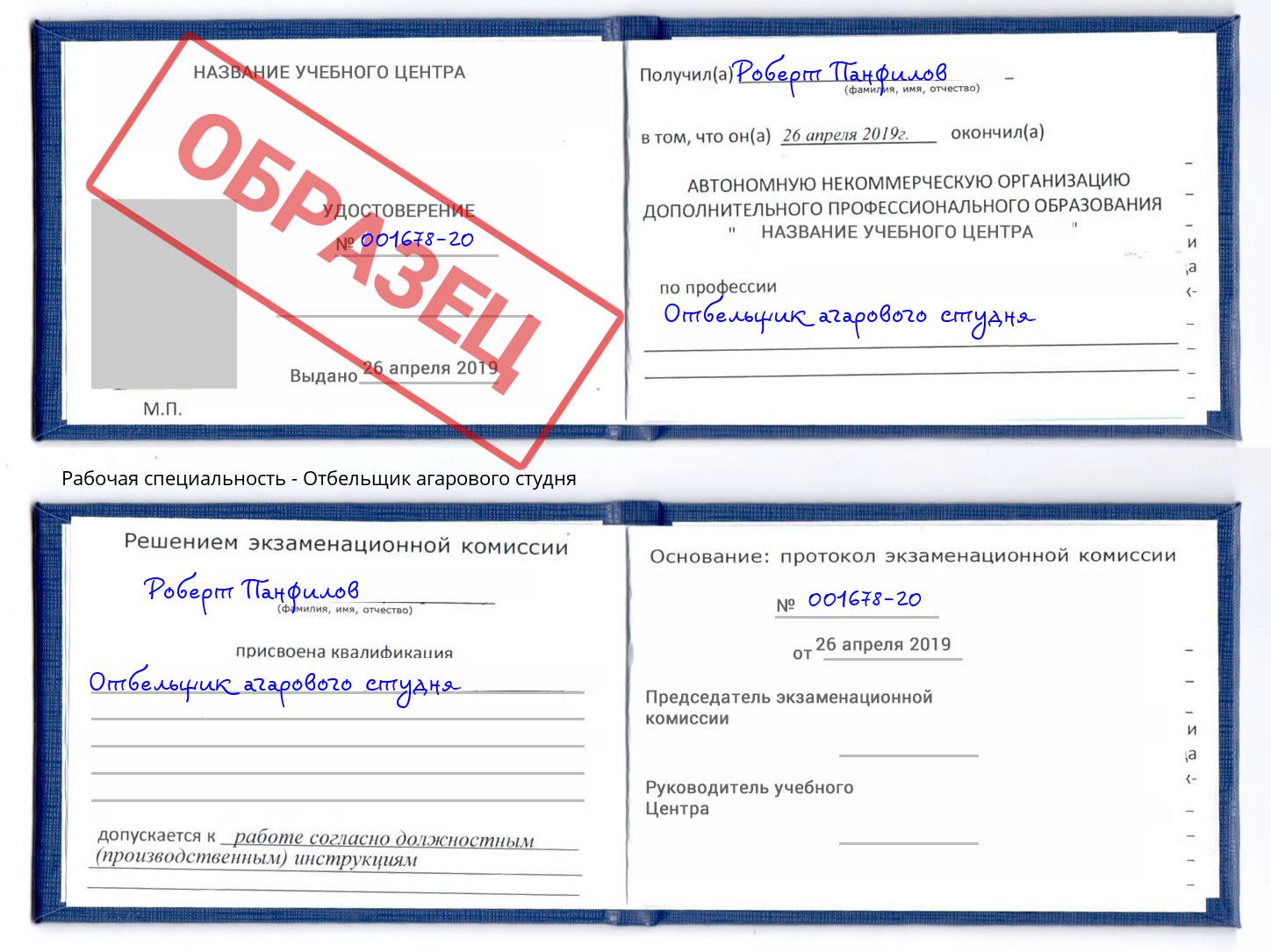 Отбельщик агарового студня Сызрань